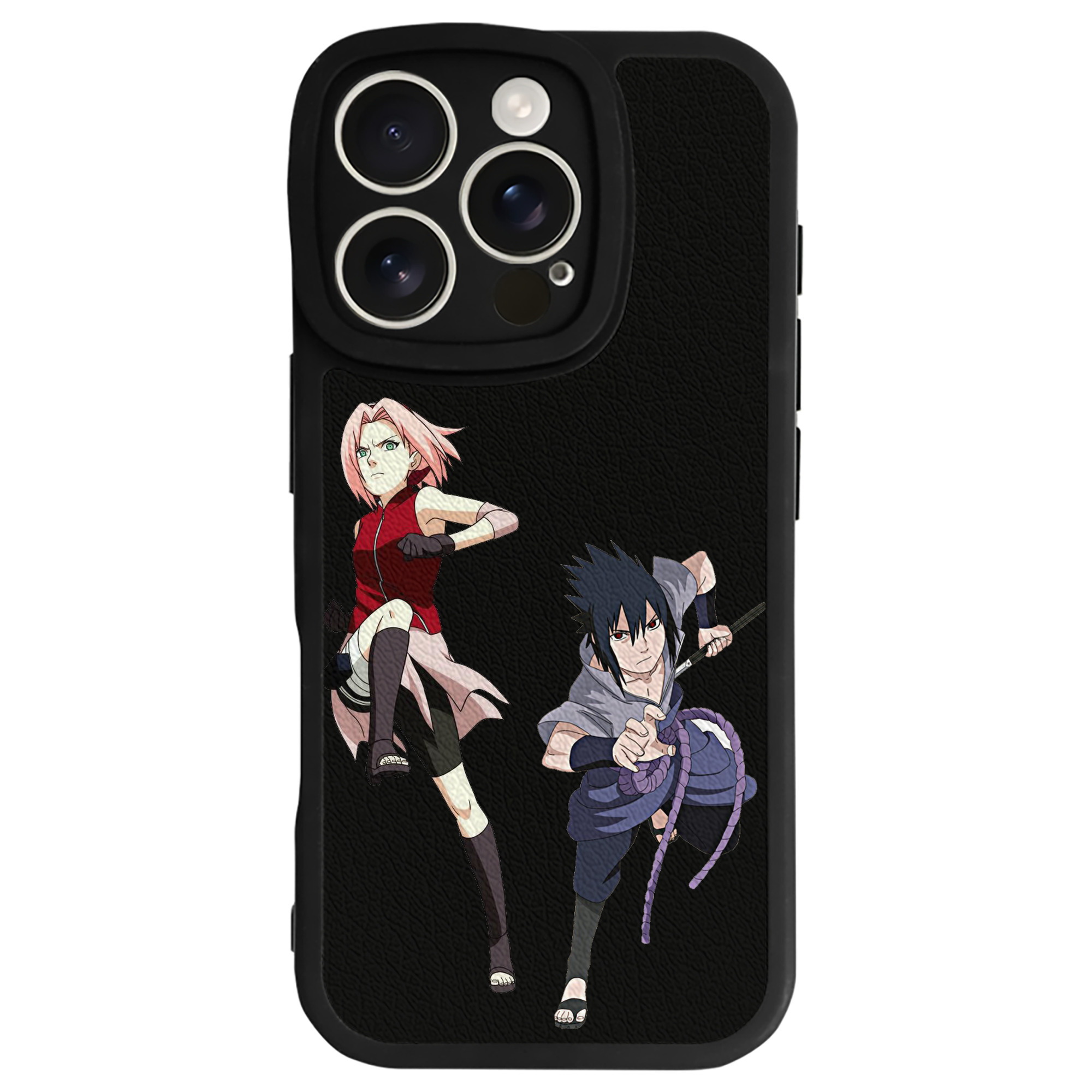 （画像用） NARUTO -ナルト- 春野サクラ Haruno Sakura 【iPhone 16シリーズ対応】シリコンスマホケース（レザー調） 材質：シリコン